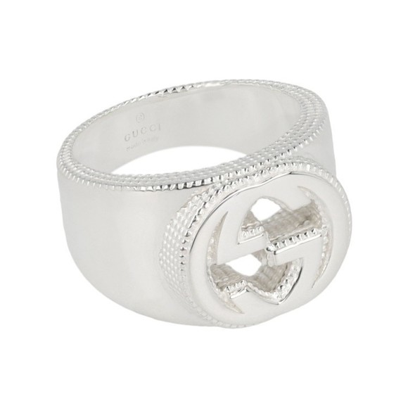 Gucci Sterling Silver Interlocking G Ring - NWT - Picture 1 of 2